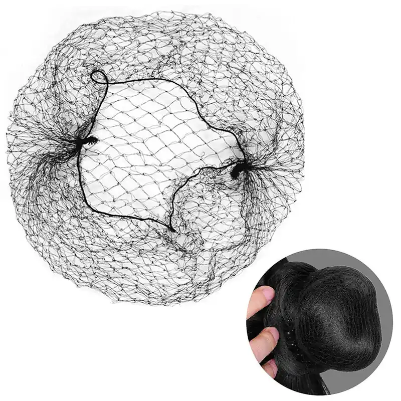 Luxrite Invisible Superfine Mesh Hair Net 3 - Black / 3 Nets