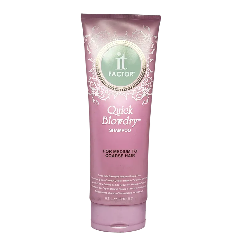 It Factor Quick Blowdry Shampoo 8.5 oz | For Medium To Coarse Hair