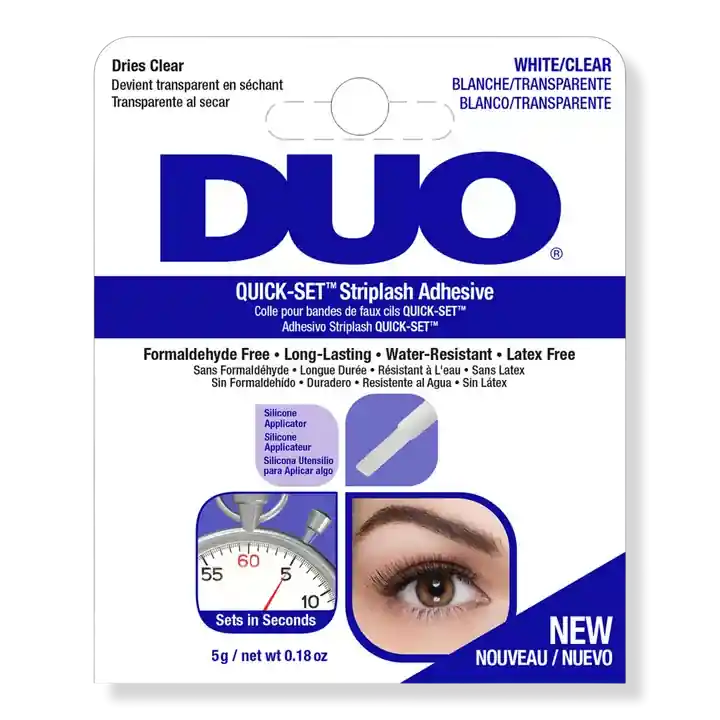 Duo Quick Set Striplash Adhesive White/Clear
