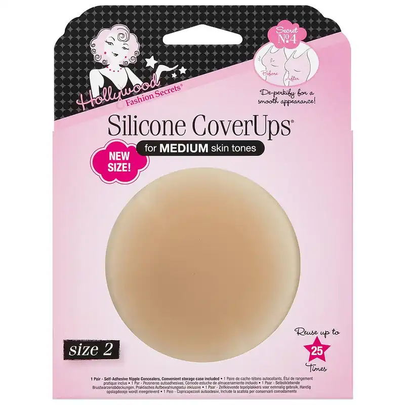 Hollywood Fashion Secrets Silicone CoverUps Medium Skin Tones Size 2