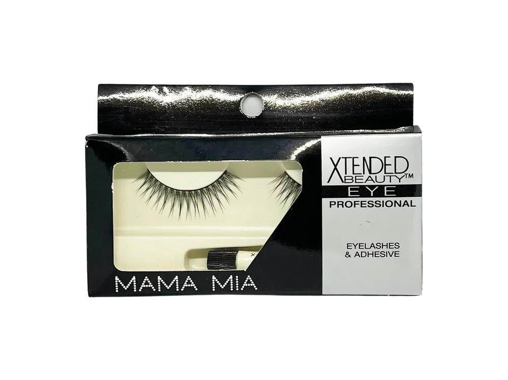 Xtended Beauty Eye Professional Eyelashes & Adhesive Mama Mia