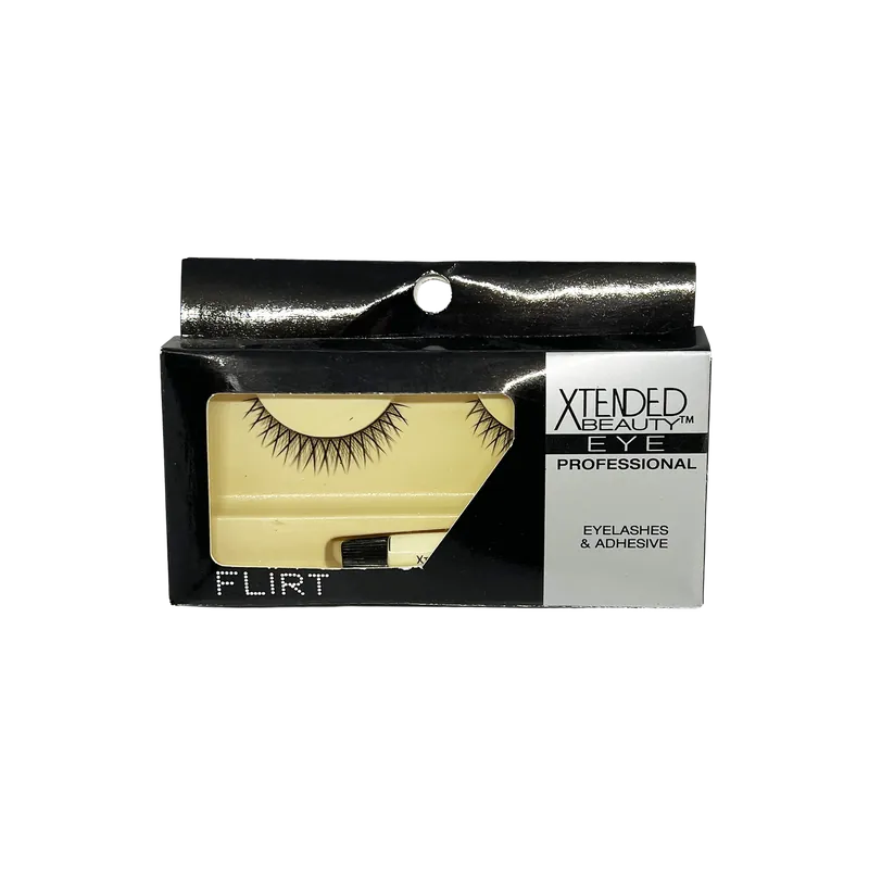 Xtended Beauty Eye Professional Eyelashes & Adhesive Flirt Strip Lashes