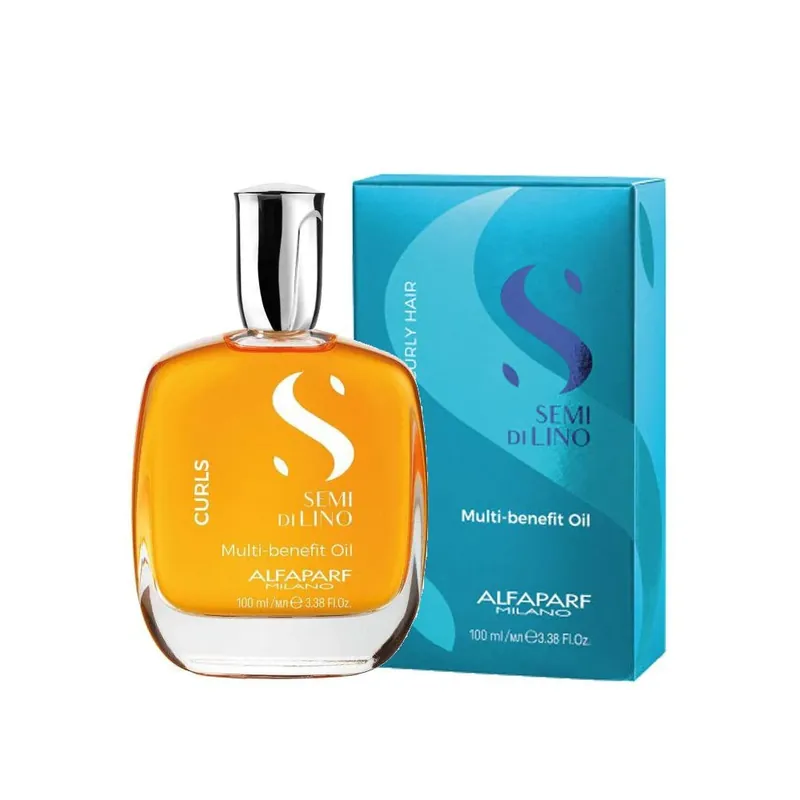 Alfaparf Semi Di Lino Curls Multi-Benefit Oil 3.38 oz | For Wavy & Curly Hair