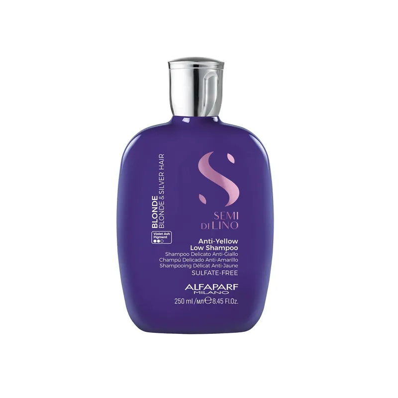 Alfaparf Semi Di Lino Blonde Anti-Yellow Low Shampoo 8.45 oz | For Blonde & Silver Hair