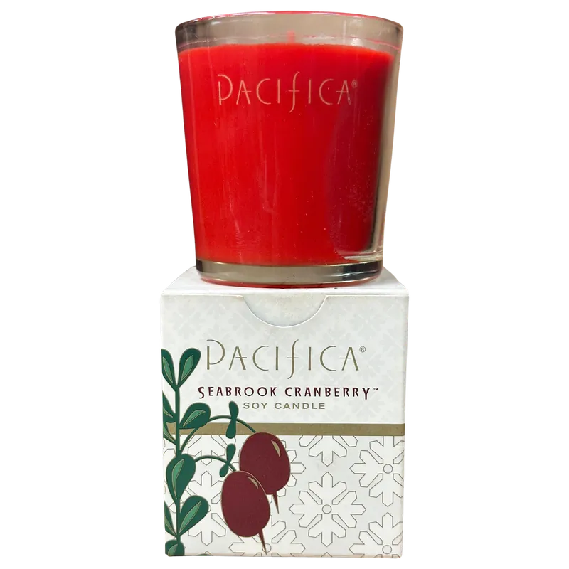 Pacifica Soy Candle 5.5 oz / 160 g - Seabrook Cranberry