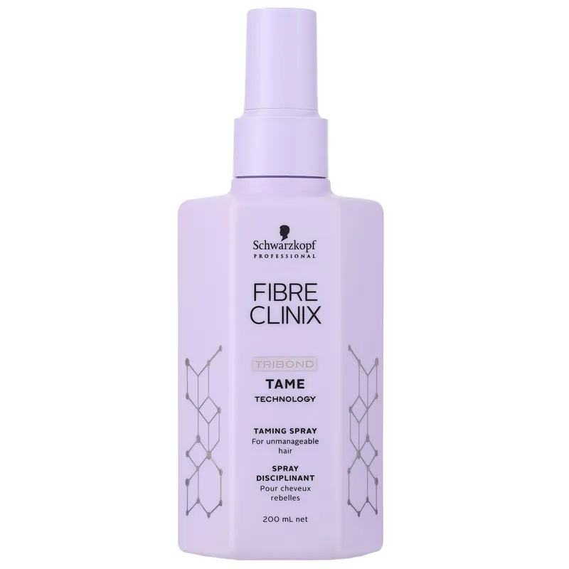 Schwarzkopf FIBRE CLINIX Tribond Tame Taming Spray 6.7 oz / 200 ml | For Unmanageable Hair