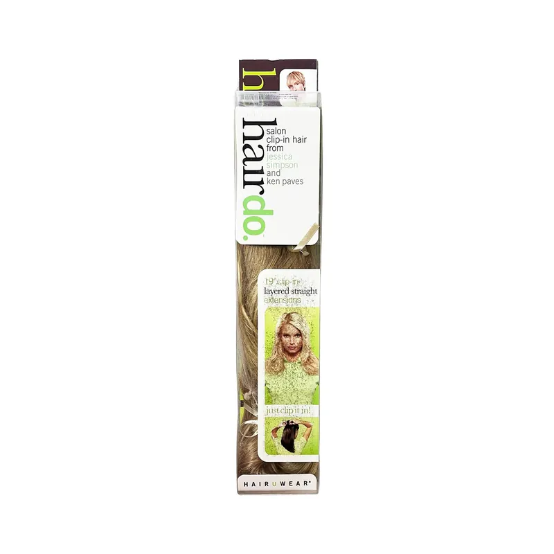 Hairdo Salon Clip-In Hair Ginger Blonde Layered Straight Extensions 19"