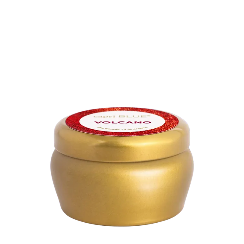 Capri Blue Mini Tin 3 oz / 85 g - Volcano / Glam (Red Glitter)
