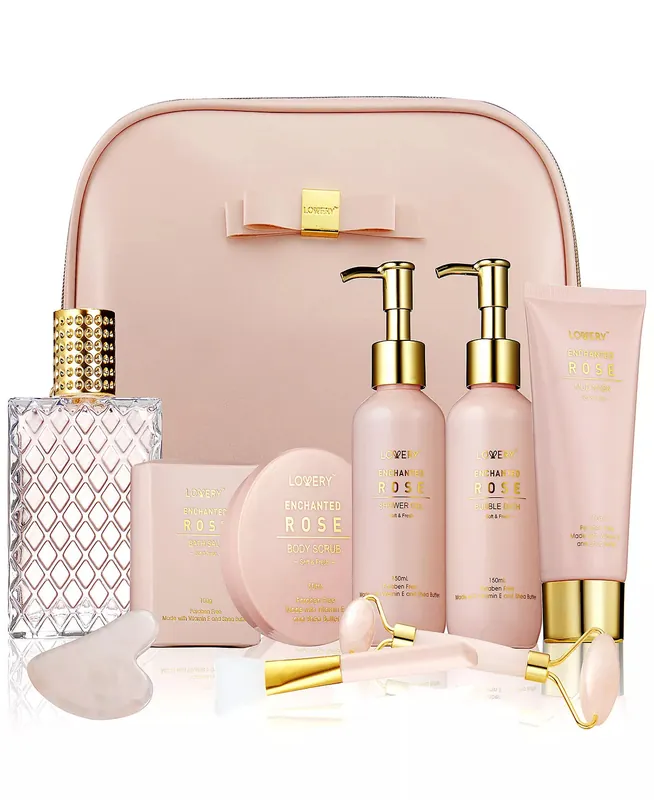 Lovery Enchanted Rose Bath Set