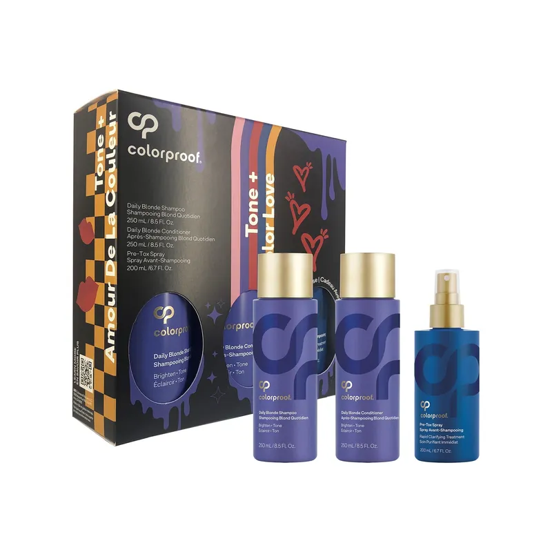Colorproof Moisture + Color Love Kit | Moisture Shampoo & Conditioner + Pre-Tox Spray
