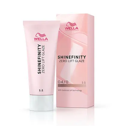 Wella Shinefinity Zero Lift Glaze Demi-Permanent Hair Color - 04/0 Medium Brown Natural