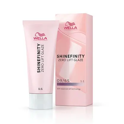 Wella Shinefinity Zero Lift Glaze Demi-Permanent Hair Color - 09/65 Very Light Blonde Violet Mahogany