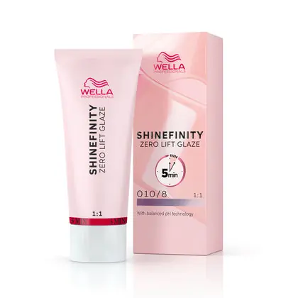 Wella Shinefinity Zero Lift Glaze Demi-Permanent Hair Color - 010/8 Lightest Blonde Pearl