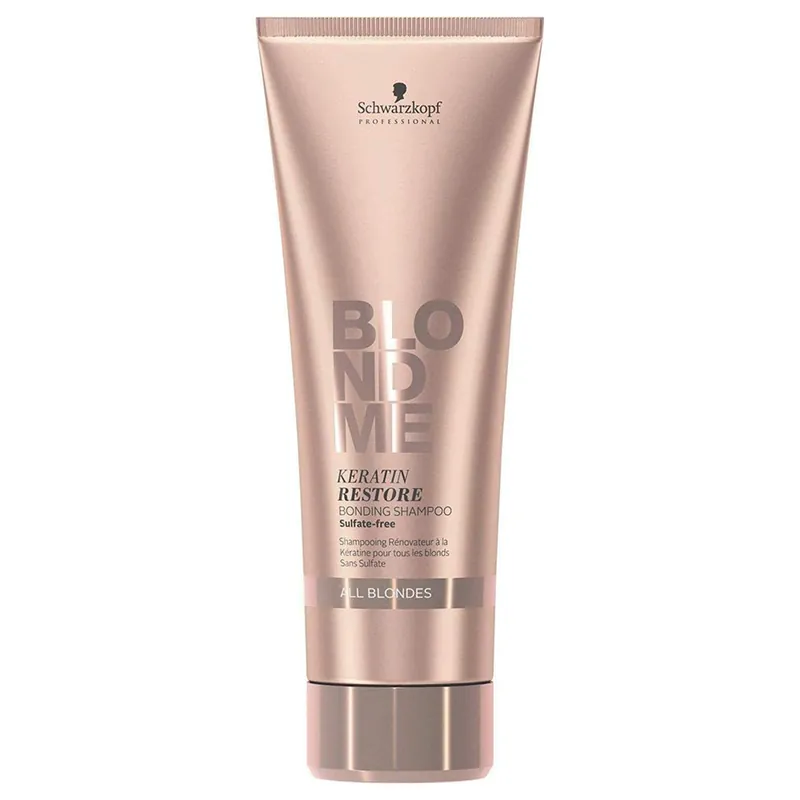 Schwarzkopf BLONDME Keratin Restore Bonding Shampoo 8.4 oz / 250 ml | For All Blondes