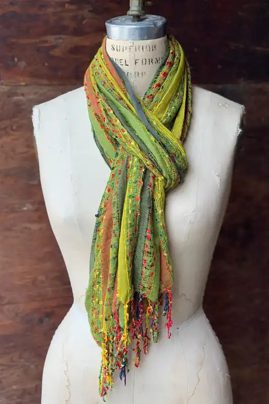 Dolma Pema Rayon Scarf - Green