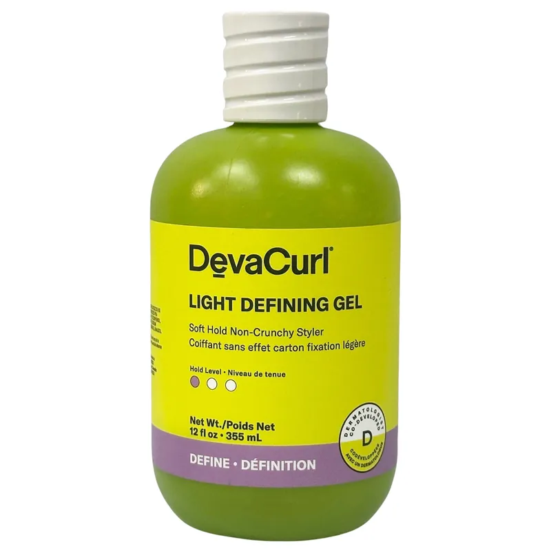 DevaCurl DEFINE Light Defining Gel Soft Hold No-Crunch Styler 12 oz / 355 ml | Hold 1/3