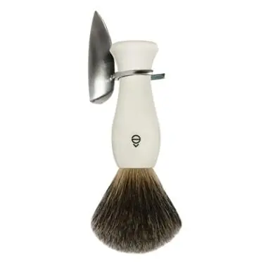 eShave Fine Badger Shaving Brush - Ivory