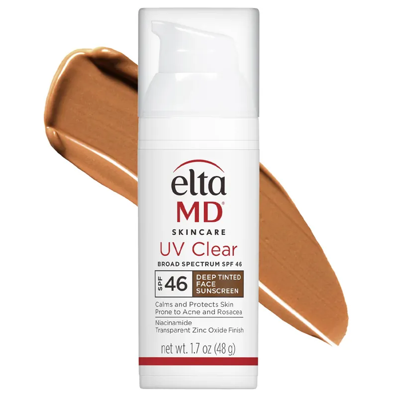 EltaMD UV Clear Deep Tinted Face Sunscreen Broad Spectrum SPF 46 1.7 oz / 48 g