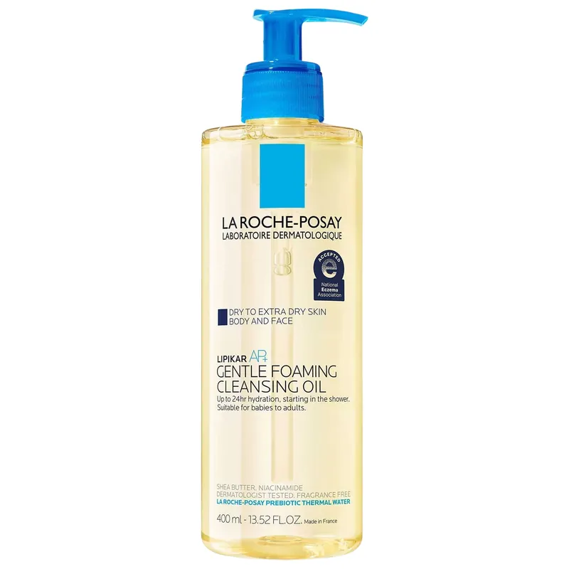 La Roche-Posay LIPKAR AP+ Gentle Foaming Moisturizing Wash 13.52 oz / 400 ml | Face & Body