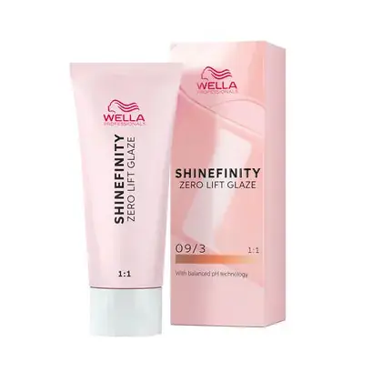 Wella Shinefinity Zero Lift Glaze Demi-Permanent Hair Color - 09/3 Very Light Blonde Gold