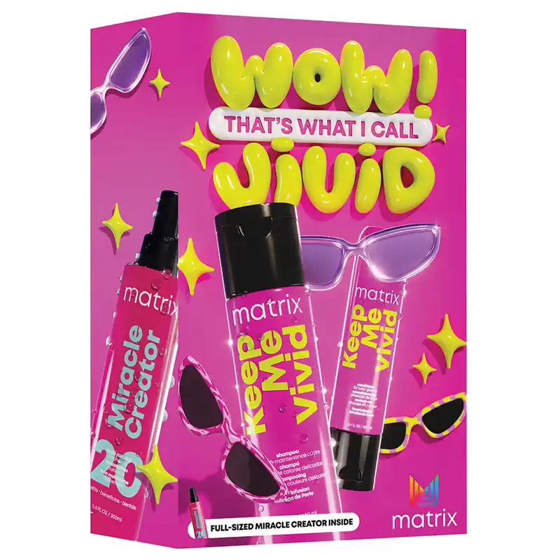 Matrix Wow! That's What I Call Vivid - Keep Me Vivid Holiday Gift Set | Shampoo, Conditioner & Miracle Creator