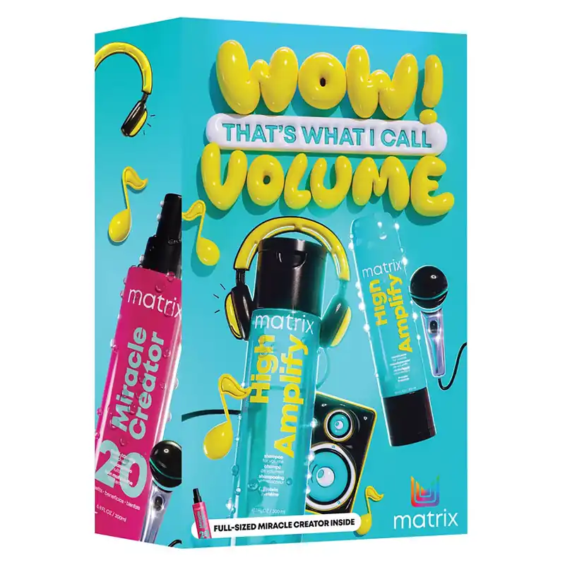 Matrix Wow! That's What I Call Volume - High Amplify Holiday Gift Set | Shampoo, Conditioner & Miracle Creator