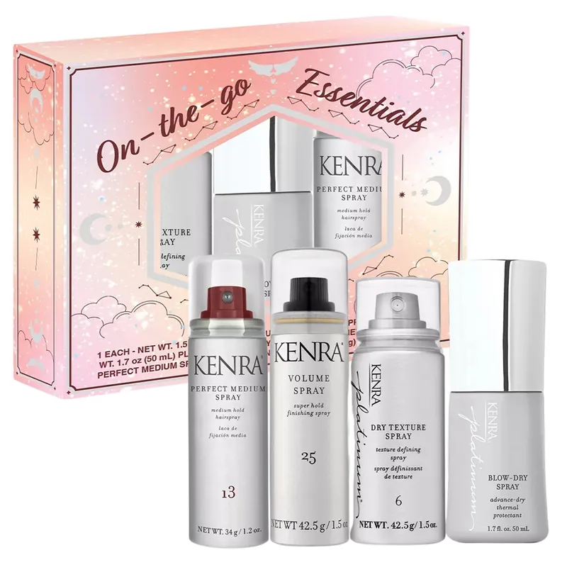 Kenra On-The-Go Essentials Travel Holiday Gift Kit (Travel Size)