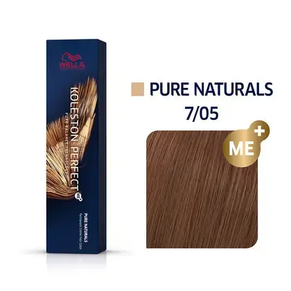 Wella Koleston Perfect Permanent Hair Color - 7/05 Medium Blonde / Natural Mahogany