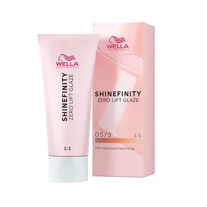 Wella Shinefinity Zero Lift Glaze Demi-Permanent Hair Color - 05/3 Light Brown Gold