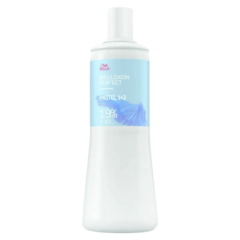 Wella Welloxon Perfect Creme Developer Pastel 1+2 Liter / 33.8 oz - 1.9% / 6 Volume