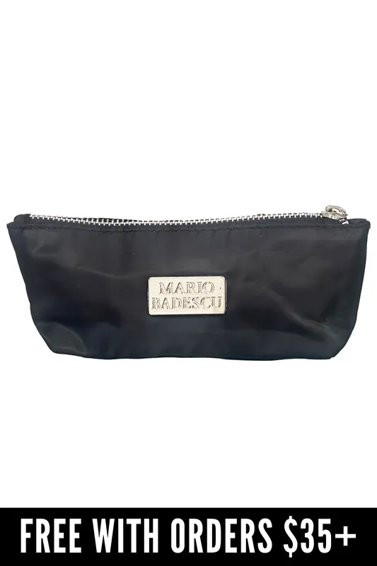 [FREE GIFT] Mario Badescu Cosmetic Bag - Black (7" x 3" x 2")