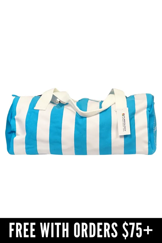 [FREE GIFT] Pureology Beach Bag - Blue / White Stripes (17" x 9" x 9")