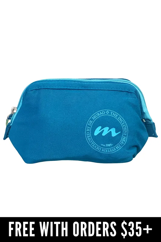 [FREE GIFT] Murad Cosmetic Bag - Teal Blue (7" x 5" x 3")