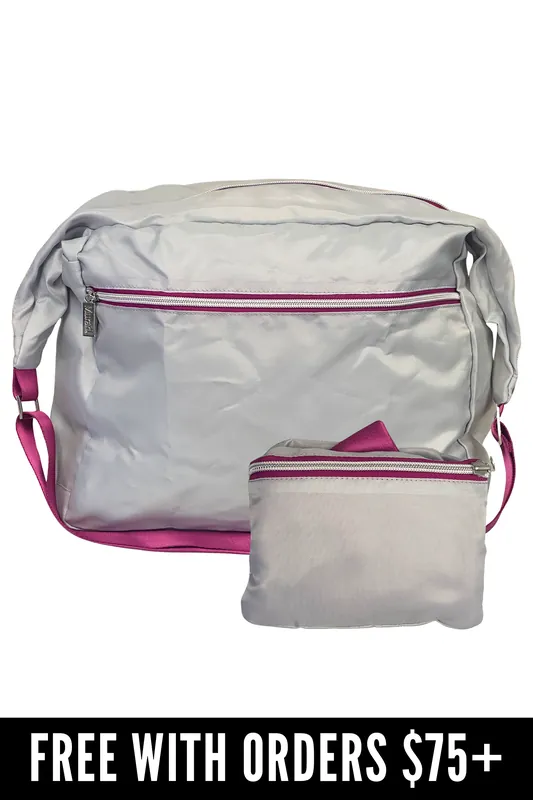 [FREE GIFT] Murad Compact Convertible Bag - Pink / Gray (14" x 11" x 6")