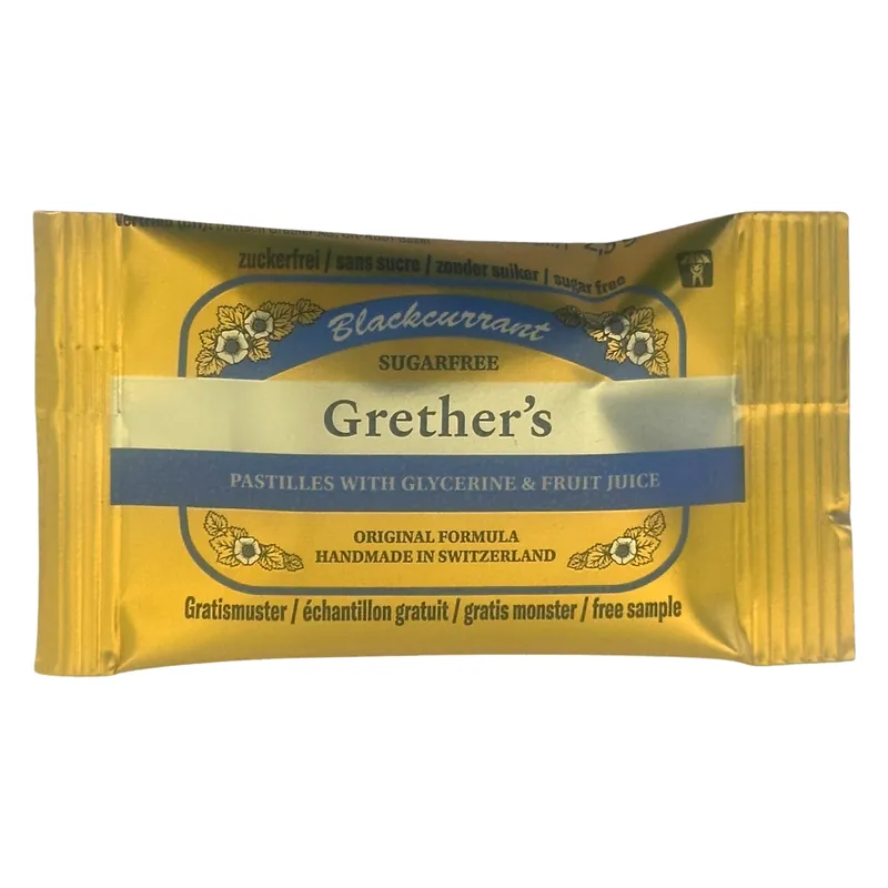 [FREE SAMPLE] Grether's Pastilles (1 Pastille) - Blackcurrant Sugarfree