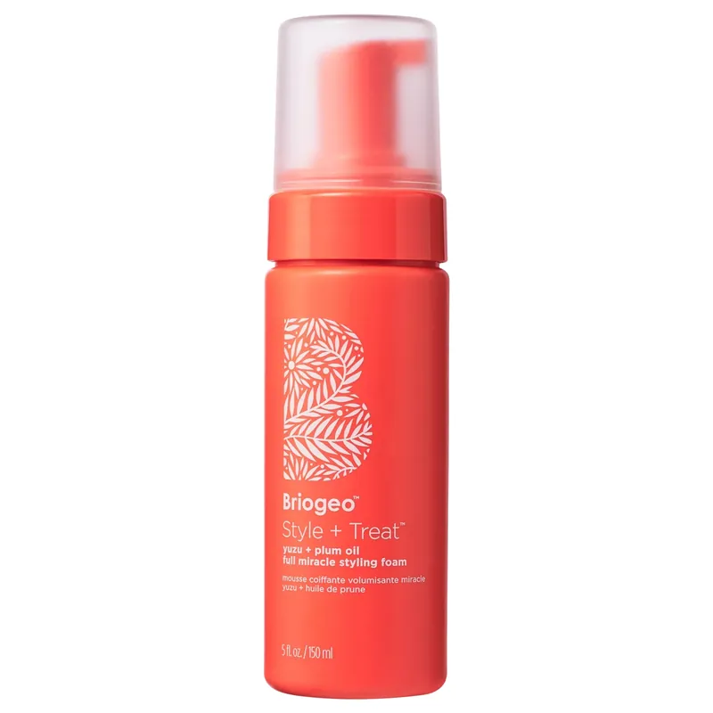 Briogeo Yuzu + Plum Oil Full Miracle Styling Foam 5 oz / 150 ml | Style + Treat