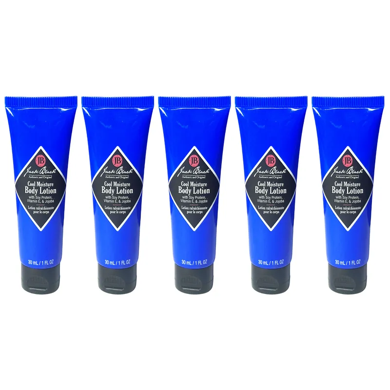 Jack Black Cool Moisture Body Lotion 1 oz / 30 ml (5 Pack)