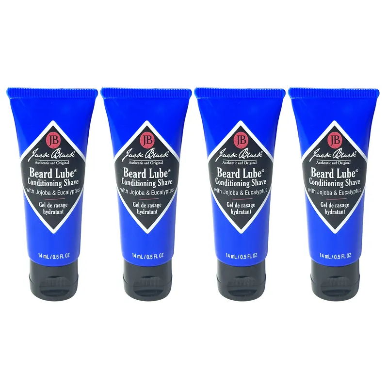Jack Black Beard Lube Conditioning Shave 0.5 oz / 14 ml (4 Pack)