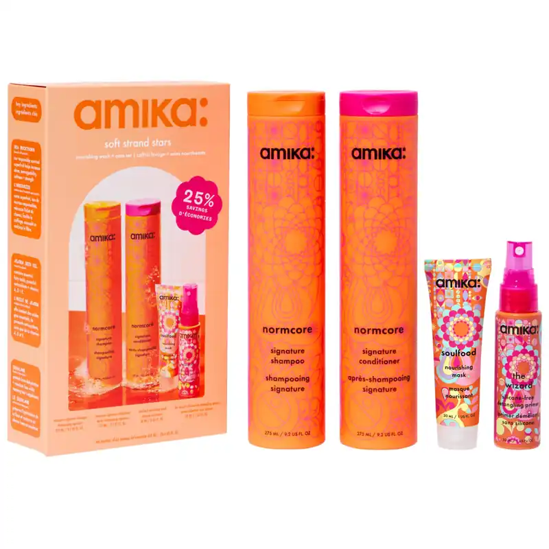 Amika SOFT STRAND STARS Nourishing Wash + Care Set
