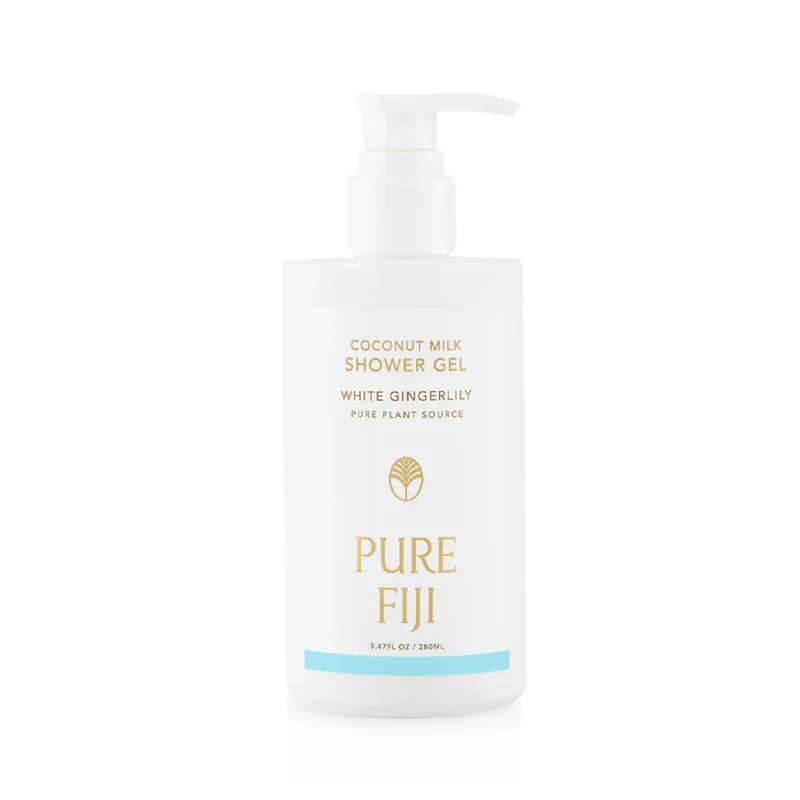 Pure Fiji Coconut Milk Shower Gel 9.47 oz / 280 ml - White Gingerlily