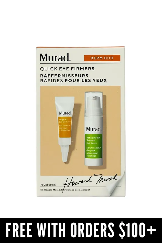 [FREE GIFT] Murad Targeted Eye Depuffer 0.11 oz & Retinol Youth Renewal Eye Serum 0.17 oz