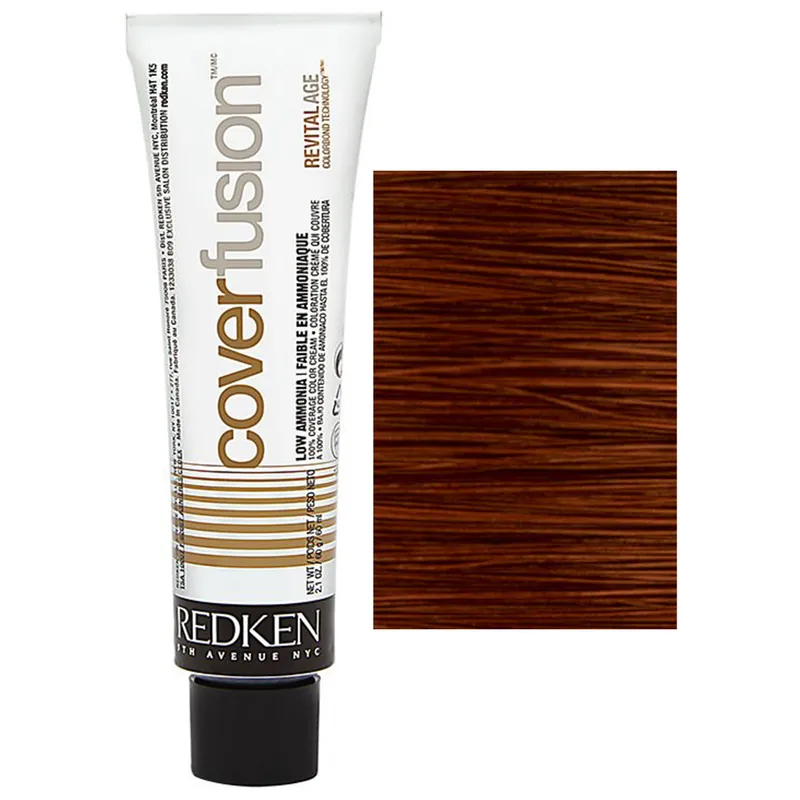 Redken Cover Fusion Permanent Color Cream 2.1 oz / 60 ml - 4NBc Natural Brown Copper