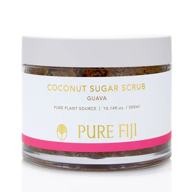 Pure Fiji Coconut Sugar Scrub 10.14 oz / 300 ml - Guava