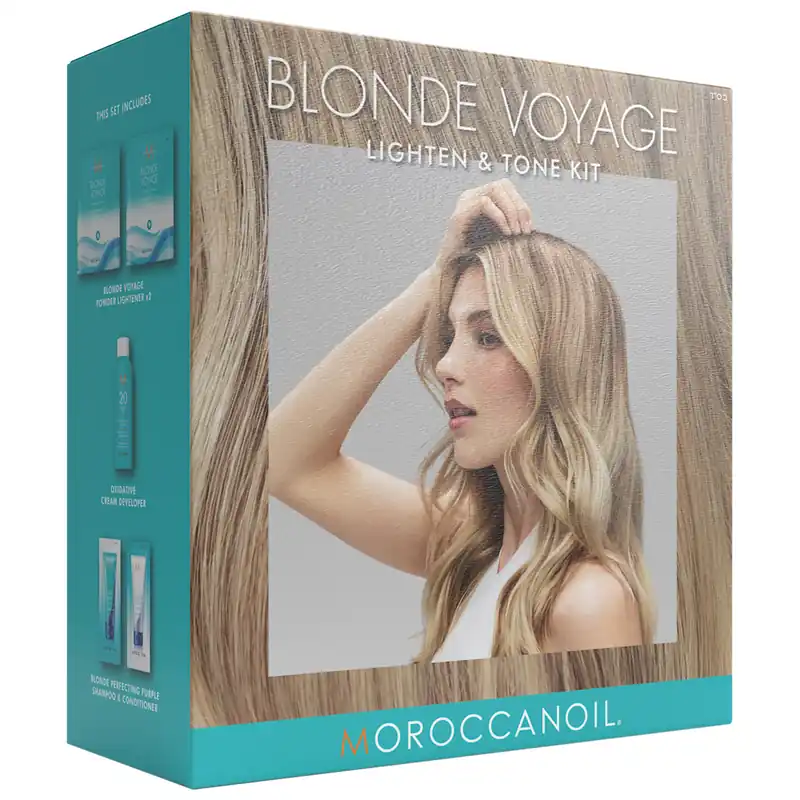 Moroccanoil Blonde Voyage Lighten & Tone 3-Step Kit
