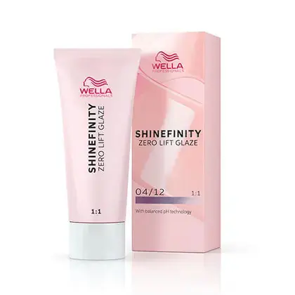 Wella Shinefinity Zero Lift Glaze Demi-Permanent Hair Color - 04/12 Medium Brown Ash Matte