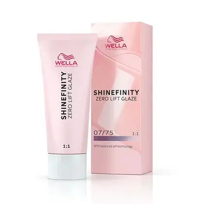 Wella Shinefinity Zero Lift Glaze Demi-Permanent Hair Color - 07/75 Medium Blonde Brown Mahogany