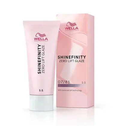 Wella Shinefinity Zero Lift Glaze Demi-Permanent Hair Color - 07/81 Medium Blonde Pearl Ash