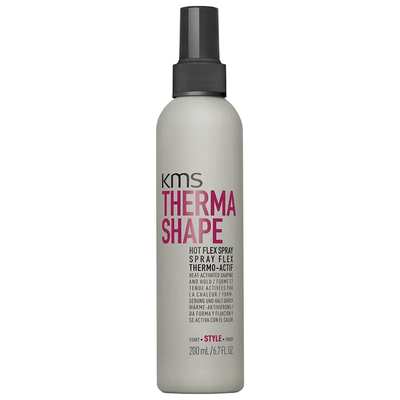 KMS THERMA SHAPE Hot Flex Spray 6.7 oz / 200 ml | Hold 3/5 & Shine 3/5