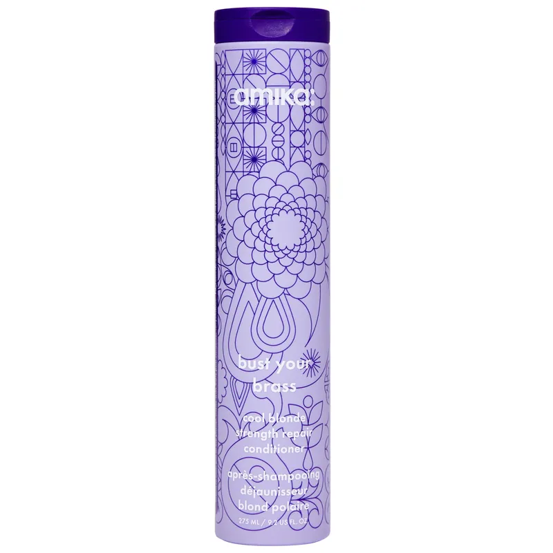 Amika BUST YOUR BRASS Cool Blonde Strength Repair Conditioner 9.2 oz / 275 ml