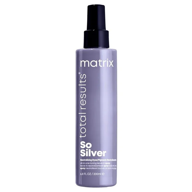 Matrix Total Results So Silver All-In-One Toning Leave-In Spray 6.8 oz / 200 ml | Neutralizing Dyes